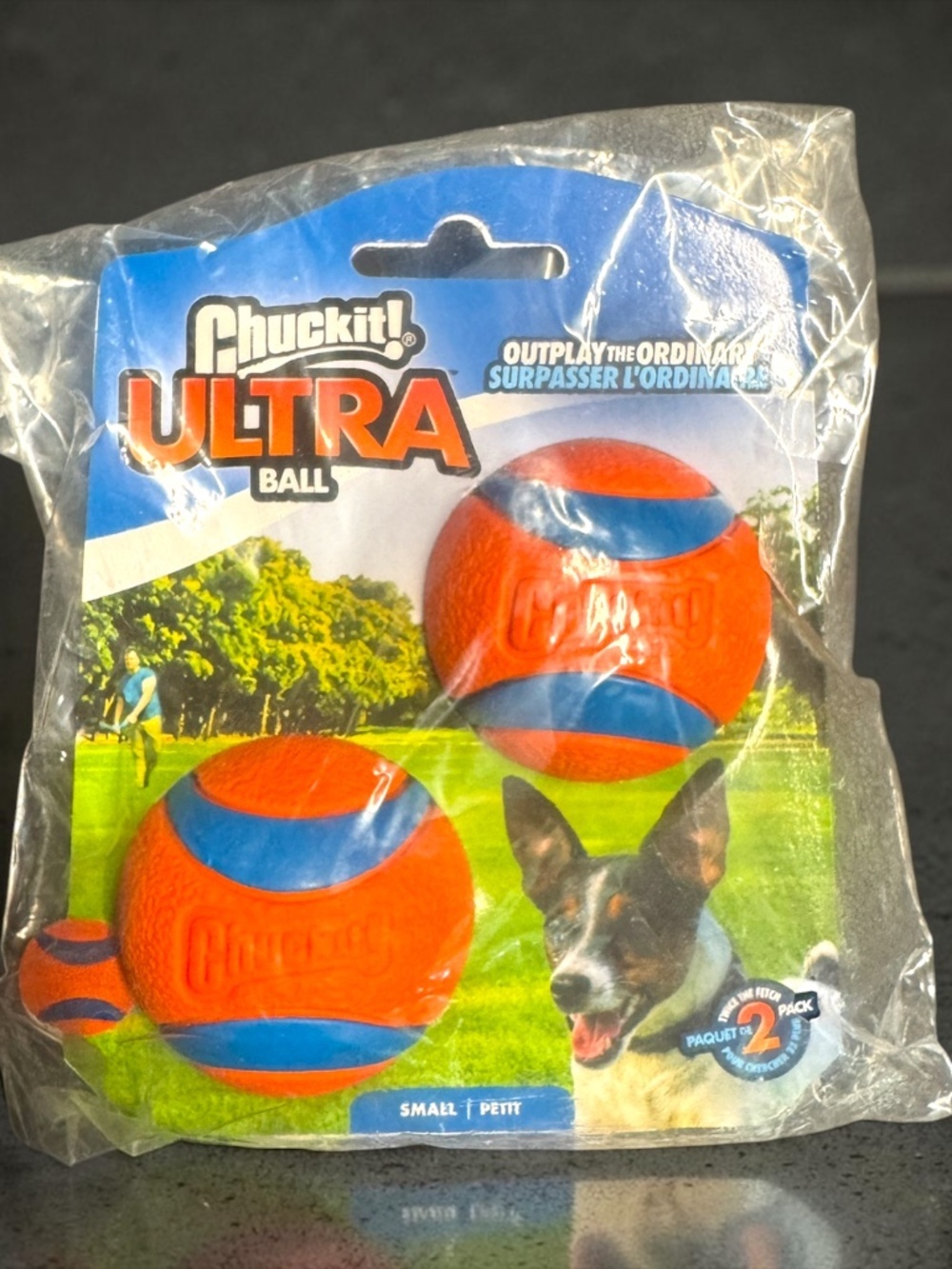 Chuckit! Ultra Ball 2-Pack Small Durable Fetch Dog Toys NWT